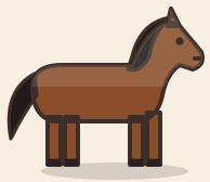 A bay horse